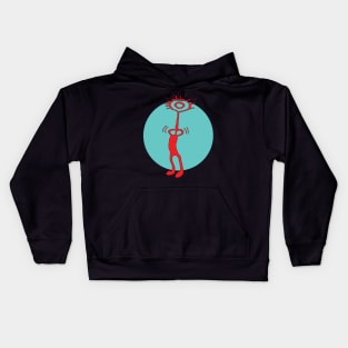 petroglyph red pet Kids Hoodie